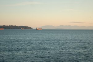 West Vancouver Sea Scape - Visiting with Lorie's Aunt Eleanore, and enjoying her wonderful view - BobBlahBlah.com