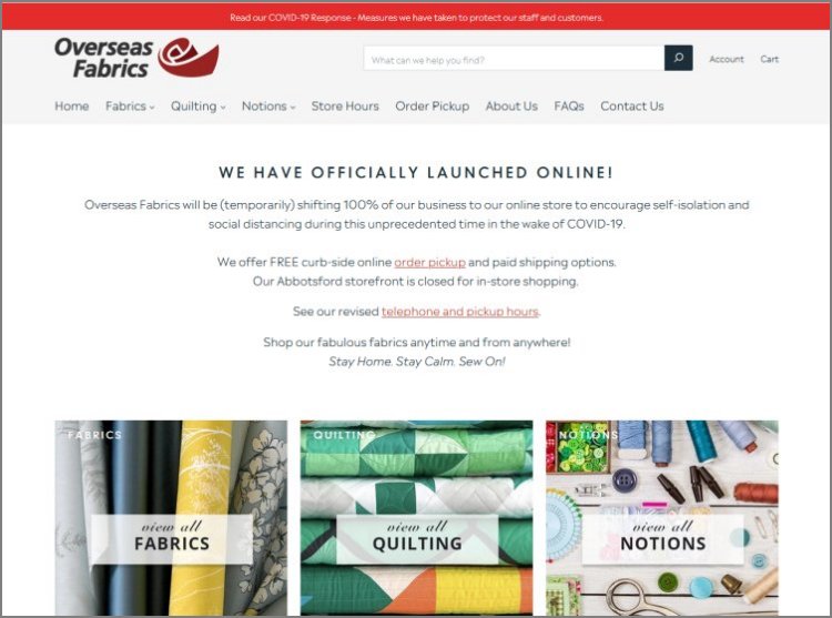Overseas Fabrics - Online Store Now Open - BobBlahBlah.com